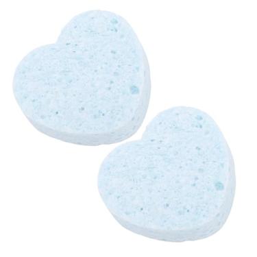 Imagem de Esponja de pintura, esponja de coloração aquarela em forma de coração para decoração de casa (azul)