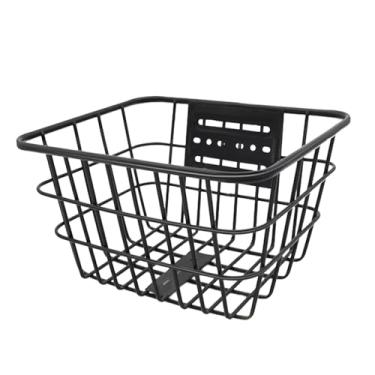 Imagem de Vaveren Cesta de bicicleta infantil de arame de ferro leve e versátil, cesta de armazenamento para meninos e meninas, ciclismo, compras acampamento, Sem Tampa