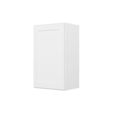 Imagem de Furinno Pronto para montar armário de cozinha de parede 1 porta - 2 prateleiras, 12 (P) x 45 (L) x 76 A, branco