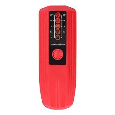 Imagem de Detector de campo magnético do medidor EMF, testador de radiação eletromagnética com 5 indicador de LED, detector EMF elétrico alimentado por bateria para teste (ABS 2)