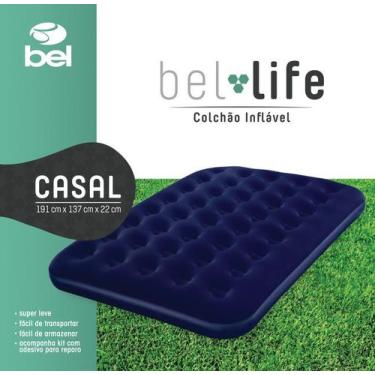 Imagem de Colchão inflável casal 191,0x137,0x22,0cm - Bel Lazer