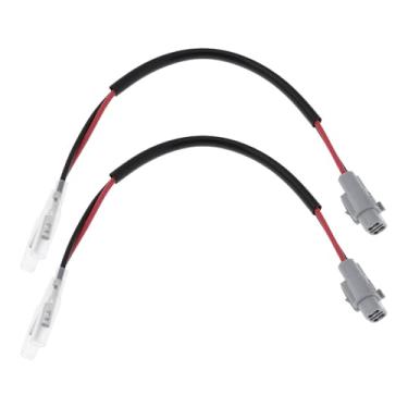 Imagem de ECSiNG 2 cabos adaptadores de iluminação de placa de licença de motocicleta compatíveis com Kawasaki Z900 RS Z1000 SX