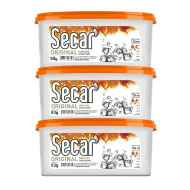 Imagem de Kit Com 3 Antimofo Secar Original 80g Elimina Fungos Mofo Bolor Odores Excesso De Umidade Ideal Para Armarios Balcão Closets Gavetas Mau Cheiro Umidade