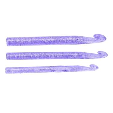 Imagem de 3pcs Transparentes de crochê de crochê Definido para tricô, 10 Mm, 12 Mm, 15 - Ideal para Blusas, Lenços e Chapéus