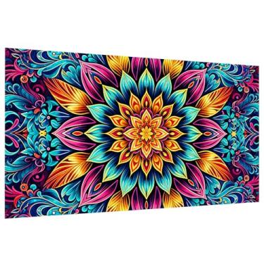 Imagem de JOOZ Kits De Arte Com Diamantes Grandes Para Adultos - Pintura Mandala 5D Adultos, Completa Faça Você Mesmo, Kit Pedras Preciosas Decoração Parede 27,5 X 15,7"