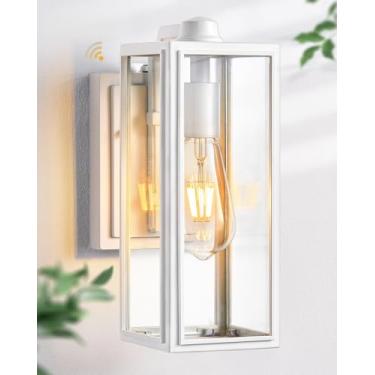 Imagem de VIANIS Luminárias Externas Brancas, Iluminação Do Anoitecer Ao Amanhecer, Luminária Externa Para Montagem Em Parede Casa, Luzes De Varanda Alumínio Antiferrugem, Entrada