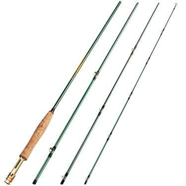 Imagem de Sougayilang Vara De Pesca Com Mosca, 4 Peças, 9 Pés, Leve, Ultraportátil, Para Truta, Salmão, Peixe-Lua, Roupa Viagem, - Sg4905 Verde