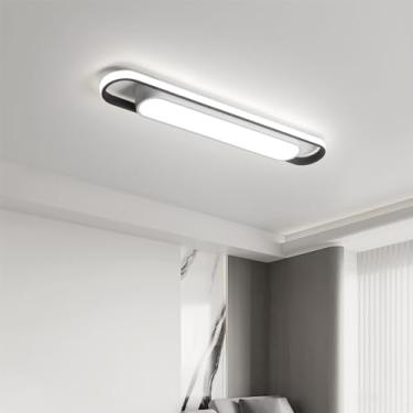 Imagem de Naroume Luminária De Teto Led Moderna, Embutida 28,3", Lustre Linear Metal 40 W E 6500 K, Para Lavanderia, Garagem, Cozinha, Quarto, Sala Jantar, Corredor, Closet