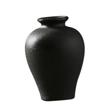 Imagem de Fenteer Vaso de cerâmica, vaso pequeno, minimalista, suporte para flores, arranjo de flores, ornamento para estante, mesa, decoração de mesa, Style a