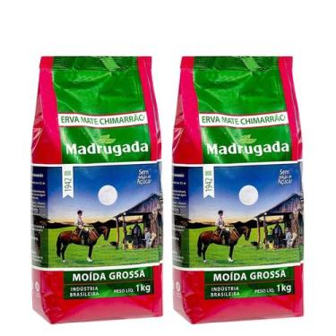 Imagem de Kit 2 Erva Mate Moída Grossa Madrugada 1Kg Gaúcho Chimarrão