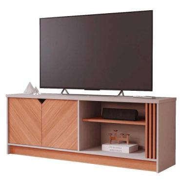 Imagem de Rack Bancada para TV 100% MDF Volpi Permóbili Off White/Cinamomo - Per