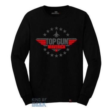 Imagem de Camiseta Manga Longa Top Gun Marverick Camisa Filme Clássico - king of