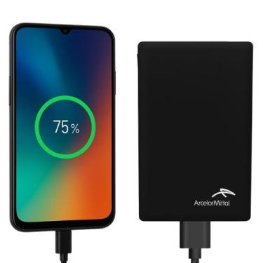 Imagem de Carregador Portátil 4000mah Power Bank Universal Tipo C - MB, Preto