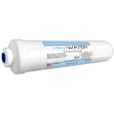 Imagem de Filtro de água em linha para torneiras sob a pia de cozinha e banheiro - acessórios de conexão rápida de 0,95 cm