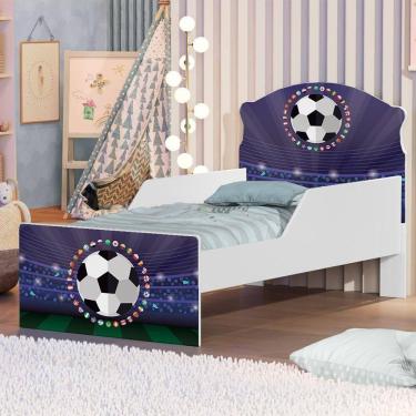 Imagem de Mini Cama Futebol Bandeiras Com Colchão