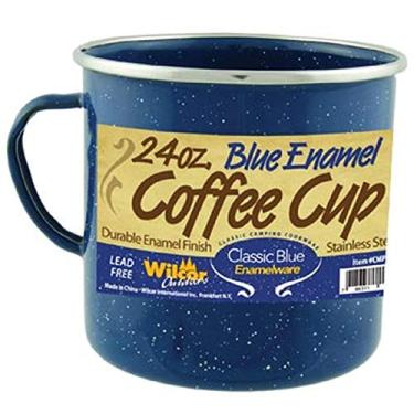 Imagem de Camp Cup Mug Caneca esmaltada com aro de aço inoxidável, 680 g, azul