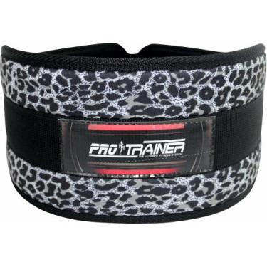 Imagem de Cinturão Onça Prata Musculação Academia Fitness Cinto P - Pro Trainer
