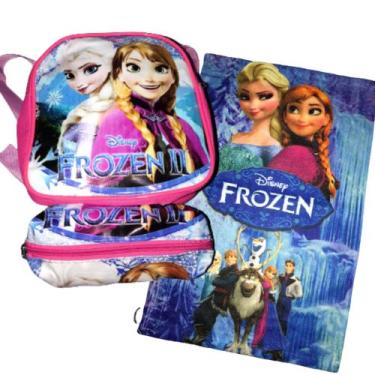 Imagem de Mochila Lancheira Infantil Menina Unicórnio - ludoraal, Frozen