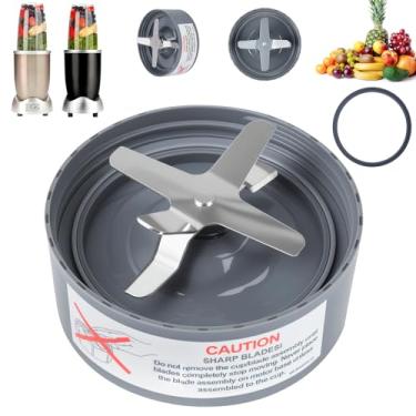 Imagem de Lâmina extratora de substituição, adequada para liquidificador Nutri Bullet 600 w/900w Pro Series com anel de vedação de juntas de borracha de silicone para peças de reposição de lâmina de