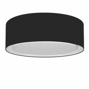 Imagem de Plafon Cilíndrico Duplo Vivare Md-3037 Cúpula em Tecido 60x25cm - Bivo
