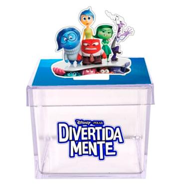 Imagem de Kit 15 Divertidamente Caixinhas Acrílicas Decorativas, 5x5 cm, Caixas para Lembrancinhas