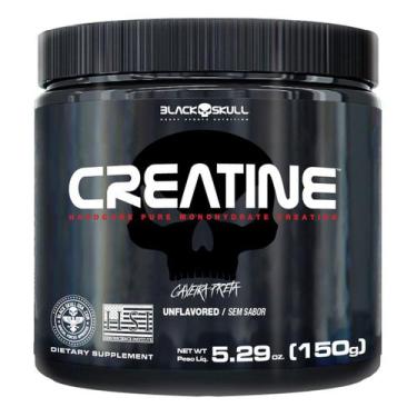 Imagem de Creatine - creatina monohidratada - 150g - CAVEIRA PRETA, 150g, Sem Sa