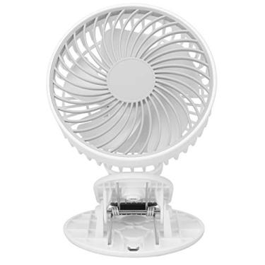 Imagem de Ymiko Mini Ventilador de Desktop 3 Velocidades fã de Mesa Portátil Com para o Quarto de Escritório Em Casa (WHITE)