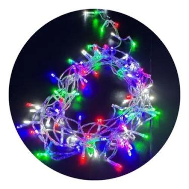 Imagem de Pisca Pisca Cordão 300 Led 8 Mods 30m Branco Quente Frio Rgb - LuvinCo