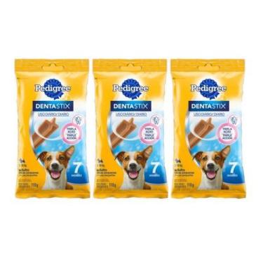 Imagem de KIT Petisco Dentastix Pedigree Cães Raças Pequenas 7 unid x 3