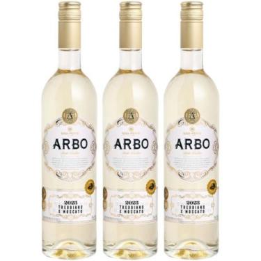 Imagem de Vinho Branco Seco Moscato Casa Perini Arbo 750ml Kit 3un