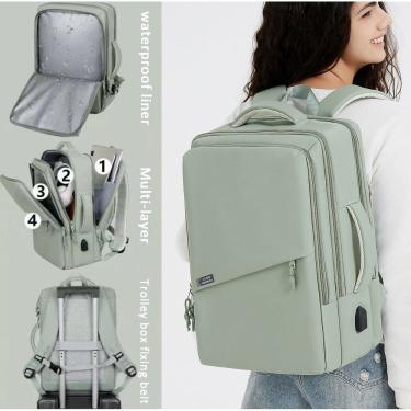 Imagem de Mochila IMONT Fashion Business Leather para laptop de 16 polegadas