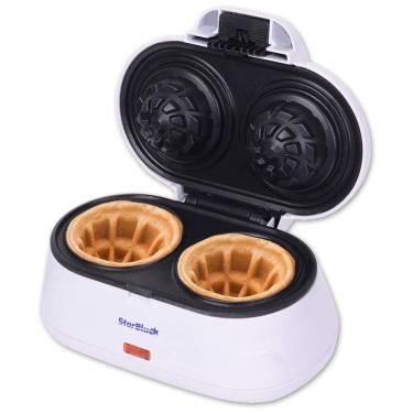 Imagem de Máquina de Waffle, 1200W, 2 Fatias, 110v, STARBLUE SB SW2238D, Branco
