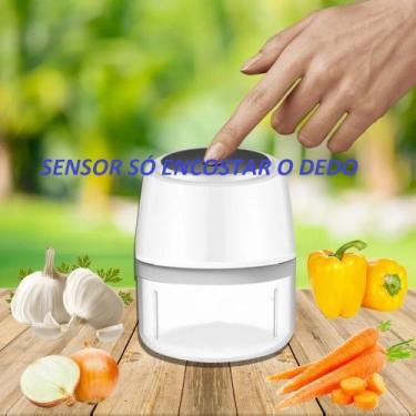 Imagem de Multiprocessador Eletrico Recarregavel Usb Alho Cebola Carne - eletroe