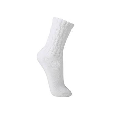 Imagem de Meia Lupo Aeróbica Feminina 4810-003 Algodão, Branco, M