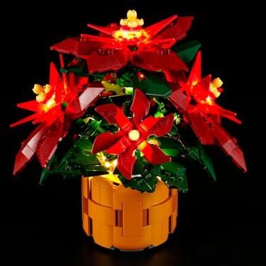 Imagem de BVOPLME Kit De Luzes Led Compatível Com O Conjunto Poinsétias Lego Icons, 10370 (Somente Luzes, Sem Modelos)