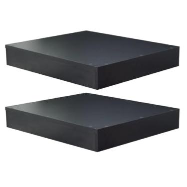 Imagem de Kit 2 Bases Expositor Para Manequim Vitrinde Tablado MDF 10x50x60cm Preto