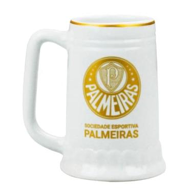 Imagem de Caneca Branca Porcelana 500ml - Palmeiras TSP005BR-3-B