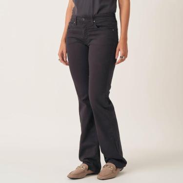 Imagem de Calça Jeans Confort Reta Cintura Alta Cós Revel Listras-Feminino