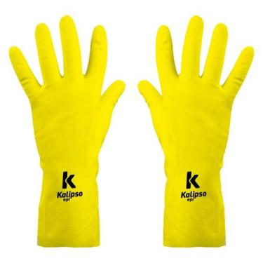 Imagem de Luva de Látex Super Silver Amarela Kalipso 02042, P