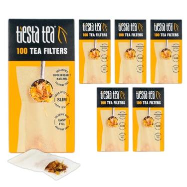 Imagem de Tiesta Tea - Loose Leaf Tea Filters, Pack of 6, 6x100 Count, Disposable Tea Infuser, 100% Natural Unbleached Paper, Steeps Hot Tea, Iced Tea & Coffee, Eco-Friendly, Single Serve Filter for one Cup
