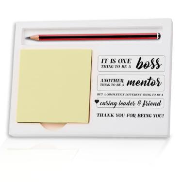Imagem de It is One Thing to Be A Boss, Thank You Appreciation for Women Men Boss Mentor Leader Wood Self-Stick Note Pad Holders ZBA3