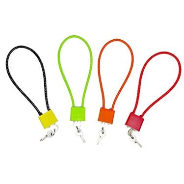 Imagem de Lockforall Cable Gun Locks with Keys - Keyed Different 15" Cable Gun Safe Lock for Pistols, Rifles, and Shotguns, Home and Storage Firearm Locking and Safety, 15" * 4 Keyed Different Color