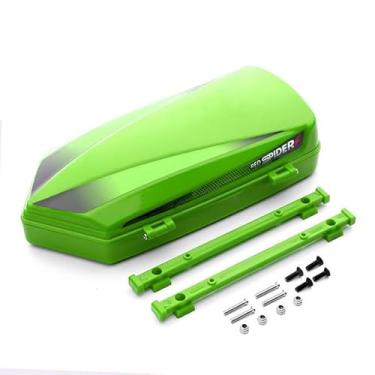 Imagem de RC Plastic Roof Trunk Luggage Rack Box, Car Shell Body Upgrade for 1/10 or 1/12 Proportion Traxxas TRX4 TRX6 Axial SCX10 90046 G63 VP VS4 RC Crawler (Green)