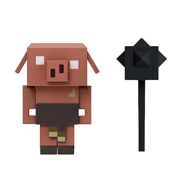 Imagem de Mattel Minecraft Legends - Bonecos De Ação 3,25 Polegadas Com Ataque E Acessórios, Brinquedos Colecionáveis (Piglin Runt)