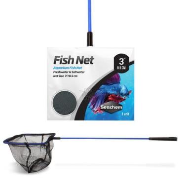 Imagem de Rede Peixes Aquários Seachem Fish Net 8,5Cm Malha Padrão