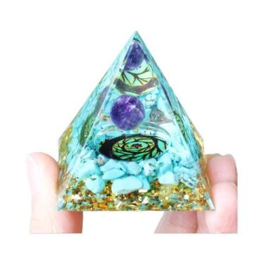 Imagem de Pirâmide de Orgonite Ametista - Reiki, Cura e Equilíbrio dos Chakras, 