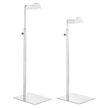 Imagem de AKEIE Suporte de exibição de bolsa de luxo para vendedores de metal premium pendurado em forma de D suporte de gancho de mesa para organizador de bolsa de chapéu altura ajustável loja doméstica balcão