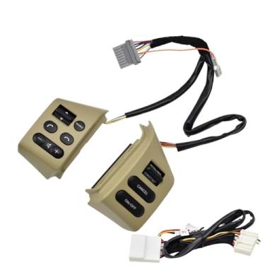 Imagem de Acessórios para carro Botões de controle do volante com luz de fundo Botões prateados compatíveis com Nissan Livina Tiida Sylphy(Model C)