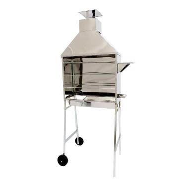 Imagem de Major Birita, Churrasqueira móvel INOX 430 profissional espetinhos - 60cm