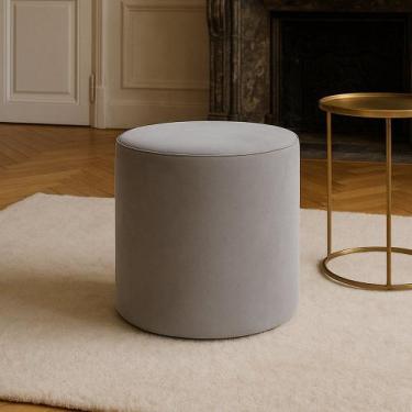 Imagem de Puff Beca Cilindro Suede Live - 7 Decor, Mostarda